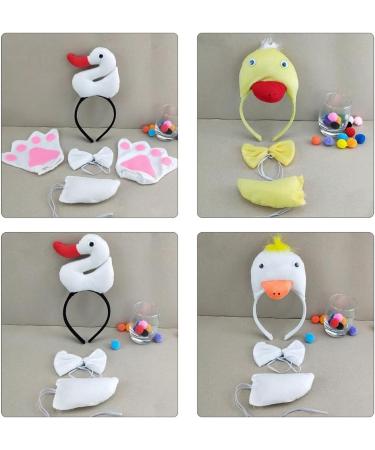 hgnxa Skirt Duck Geese Headbands Collar Tail Animal Geese Hair Hoop for Kids Shows Duck Animal Hairbands Cartoon Costume - Buy Online on GoSupps.com