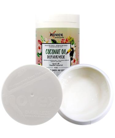 NOVEX Coconut Oil Hair Mask - 100% Organic 14 Oz Jar - Buy Online on GoSupps.com