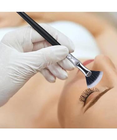 Neamou Angled Fan Shaped Eyelash Brush Eyebrow Brush Mascara Fan Brush Eyebrow and Eyelash Brush with Soft Bristles for Girlfriend Mother Wife - Buy Online on GoSupps.com
