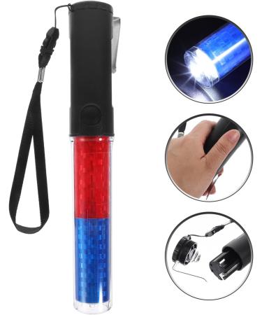 JECOMPRIS 26cm Led Traffic SafetyBaton Light Signal Traffic Wands Traffic Control Night Wands Air Marshaling Signal Wand Concert Luminous Stick for Car Directing Police Blue - Buy Online on GoSupps.com