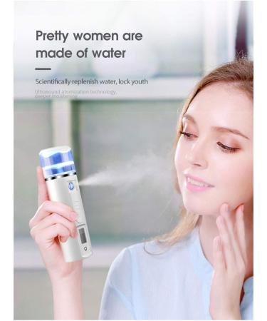 Nano Facial Mister Multifunctional Moisturizing Handy Mist Sprayer Moisturizing and Steaming Face Instrument for Skin Care Makeup Eyelash Extensions White - Buy Online on GoSupps.com