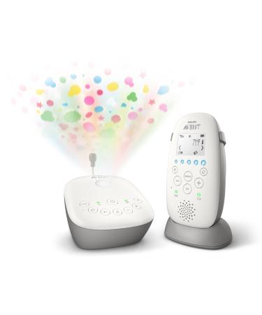Philips Avent Dect Audio Baby Monitor with Starry Night Projector SCD730/86