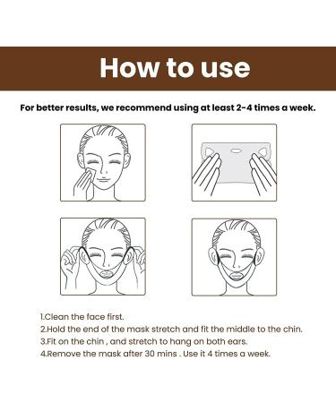 10 pcs Bloskin Lift Mask V Line Lifting Mask Double R ducteur de menton Anti- ge et anti-rides Strap V Line Shaping Masques faciaux - Buy Online on GoSupps.com