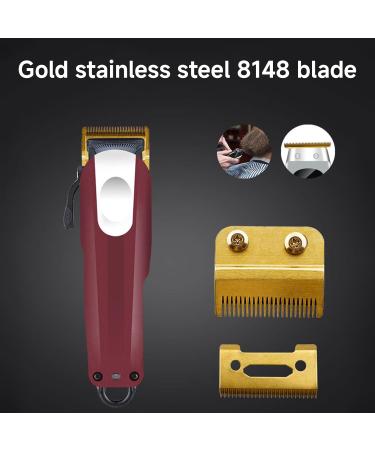 New Upgrade Gold Oneblade Replacement Blade for Wahl Clippers Durable Stainless Steel Wahl Clipper Blades Wear-Resistant for Barbers and Family - Compatible with 8148 8504 1919 2241 2240 8591 - Buy Online on GoSupps.com