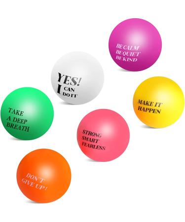 30-Piece Colorful Motivational Stress Balls Set for Adults - Inspirational Quotes, Anxiety Relief, Encouraging Foam Balls Pack - Buy Online on GoSupps.com