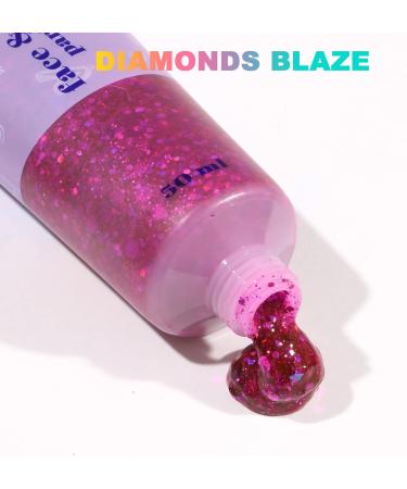 URAQT Holographic Mermaid Sequins Body Glitter Gel 50ml - Purple | Sparkling Glitter for Face, Body, Hair & Nails - Festival Party Lotion - Buy Online on GoSupps.com