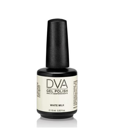 DVA White Milk Gel nail polish semi-permanent long-lasting self-leveling and easy to use intensive and shiny color professional format 15 ml