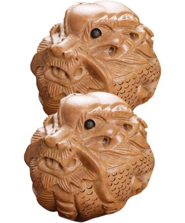 Toyvian 10 STK Handmill Deast Bath for Adults - Chinese Meditation Baoding Balls & Popuck T-Tool for Relaxation - Buy Online on GoSupps.com