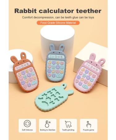 Airfish Rabbit Bite Rings for Babies | BPA-Free Silicone Teething Toy | Remote Control Baby Bite Ring | 3-12 Months Teething Accessories (Green) - Buy Online on GoSupps.com