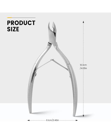 BEZOX Hand Forged Cuticle Nipper - Stainless Steel Professional Cutter for Nail Salons (Pearlescent Silver) - Buy Online on GoSupps.com