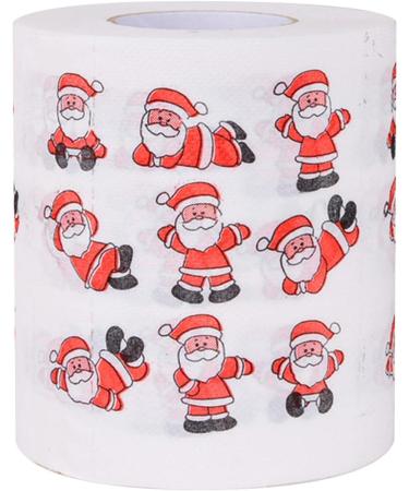 Christmas Toilet Paper Gag Christmas Santa Claus Soft Toilet Paper Christmas Tissue Toilet Paper Merry Christmas Holiday Home Decoration Zukpumne - Buy Online on GoSupps.com