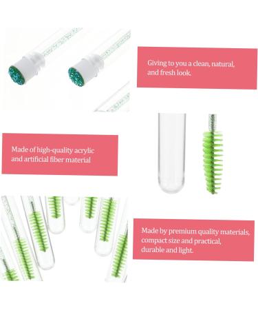 Angoily 10pcs Diamond Mascara Brush Clear Eyelash Mascara Eye Liner Tube Eyelash Mascara Multicolor 11.3x1.1cm Green - Buy Online on GoSupps.com