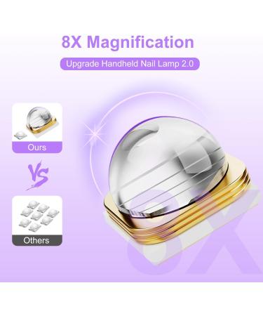 Asimebesty Mini UV Nail Lamp 3W with 2 Timers - Portable Handheld UV Nail Lamp for Gel Nails - LED Screen - Home DIY Nail Art Tool - Buy Online on GoSupps.com