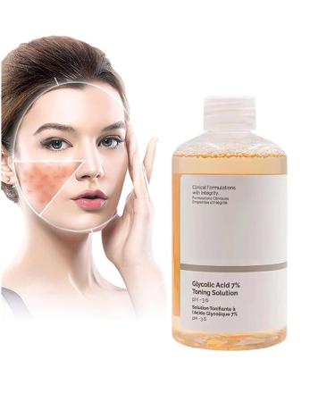Pemarlis 240ml glycolic Acid Tonic Peeling Toner with 7% glycolic Acid for Skin impurities and Acne Reduce Pigmentation Spots Improve Skin Quality