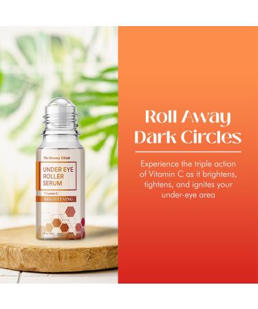 Beauty Elixir Vitamin C Under Eye Roller Serum Reduce Dark Circles Puffiness Wrinkles & Fine Lines International Shipping Available - Buy Online on GoSupps.com