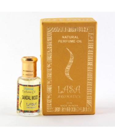 Natural Perfume Oil Long Lasting Sandalwood Body Fragrance Attar Gift Item For Mens And Womens - 10 ml (Pack of 1)
