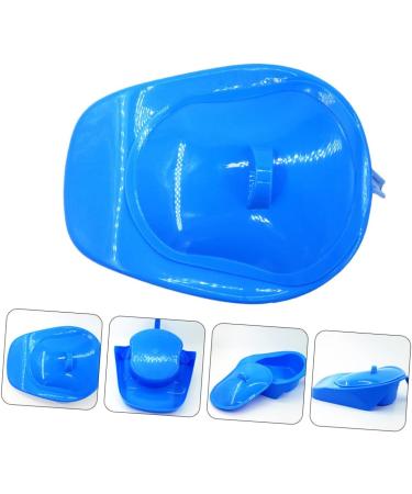SHOWERORO Portable Bedpan with Cover - For Women, Men, Elderly, Pregnant, Bedridden Patients - Unisex Potty Urinal for Camping and Car - Blue - Buy Online on GoSupps.com