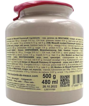 BonneBouffe Pommery Wholegrain and Cognac Mustard Duo 500g x 2 - Buy Online on GoSupps.com