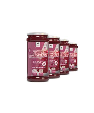 MORE NUTRITION Moremelade 4 x 240g Fine Raspberry Light Fruit Spread 4 x Fine Raspberry