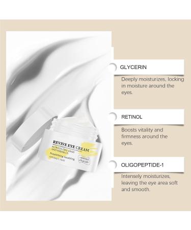 Hydration Eye Cream with Retinol and Peptide Reduces Fine Lines and Wrinkles Helps Improve Appearance Of Smoothness & Hydration - Buy Online on GoSupps.com