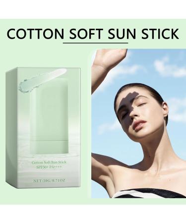 Cotton Soft Sun Stick SPF 50 - Sunscreen Body Lotion Spf 50 | Sunscreen Stick For Face | Non-Greasy Sunblock Lotion | Face Sun Screen For All Skin Types | Waterproof Sunblock Stick For Travel - Buy Online on GoSupps.com