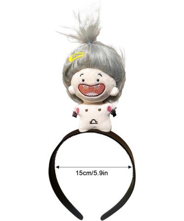 Plush Doll Hairhoops - Cartoon Plush Hairband Doll Headband | Kids Hair Ties Makeup Fashion Accessory for Girls Children Libra - Buy Online on GoSupps.com