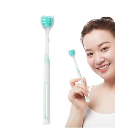 Double-sided toothbrush sensory autism toothbrush travel toothbrush with bristles for children interchangeable 360-degree toothbrush with soft bristles full gum care Titieregr n
