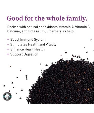 Dried Organic Elderberry - 1lb Bulk for Tea, Syrup, Popsicles & Gummies | Birds & Bees Teas - Buy Online on GoSupps.com