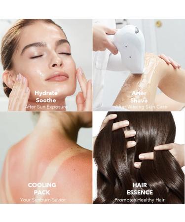 NAILKISS Aloe Vera Gel Organic Moisturizing Cream Soothing and Hydrating for Face Skin Hair & Sunburn Relief 100% Pure Aloe Gel for All Skin Types-300ml (10.1fl.oz) - Buy Online on GoSupps.com