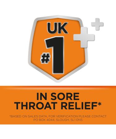 Strepsils Orange Lozenges 36s with Vitamin C - Gluten Free Sore Throat Relief | Fights Infection, Soothes Throat | Works in 5 Mins - 36 Count - Buy Online on GoSupps.com