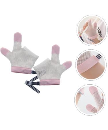 Hohopeti Anti-Eating Baby Gloves | Thumb Protector Nylon Mittens 11.5X6.5CM - Buy Online on GoSupps.com