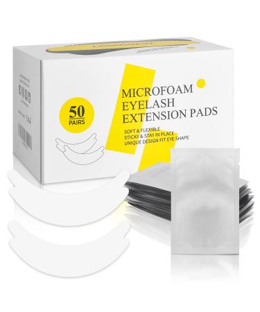 LASHVIEW 50 Pairs Eye Pads,Under Eye Pads Kit for Eyelash Extension,Microfoam Eye Pads,Natural NO Hydrogel,Lash Extension Lint Free,Fit Most Eye Shape,Stick Well,Hypoallergenic - Buy Online on GoSupps.com