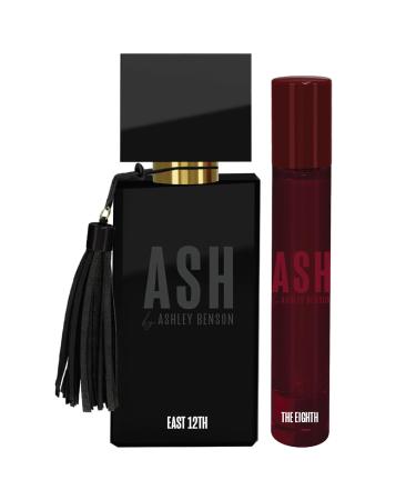 East 12th and The Eighth Fragrance Set - Scent of New York - Scent of Parisian Elegance - Perfume for Women - Rose Damask and Black Cedar and Bergamot - 2 pc
