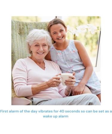 Pivotell Vibratime Vibrating Pill Reminder Alarm Watch - 12 Daily Alarms, Blue - Buy Online on GoSupps.com