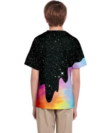 Kids 3D Print Casual Summer Blouse T-Shirt - Black, Size 9-10 Years - Buy Online on GoSupps.com