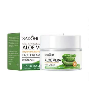 suckoo For Sadoer Aloe Vera Moisturizing Face Cream Lotion Moisturizing Nourishing Face Moisturizers Firming Hydrating Facial Creams Facial Skin Care Cream Brighten skin tone 50g 1.76 oz