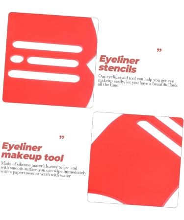 Gogogmee Eyeliner Silicone Eyeliner Aid Tools Mascara Guard Silicone Eyeliner Make up Aid Women Make up Tools Make up Tools for Eyes Eyeliner Applicator Tool Eyeliner Makeup Tool 10.3x3.8cm Red - Buy Online on GoSupps.com