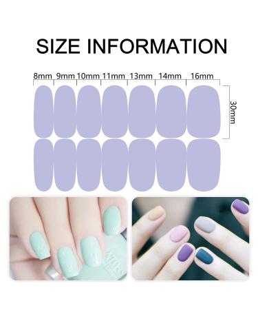 SILPECWEE Light Colour Nail Polish Strips for Women - 16 Sheets with Nail File | Self Adhesive Gel Nail Wraps Sticker and Accessories - Buy Online on GoSupps.com