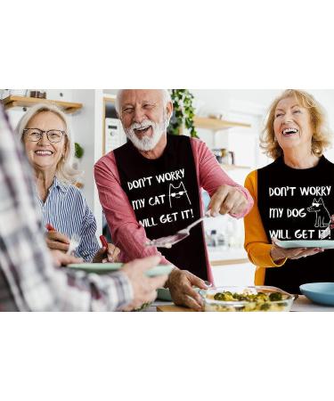 Washable Waterproof Adult Bib with Crumb Catcher - Funny Dog Design for Men, Women & Elderly - Buy Online on GoSupps.com