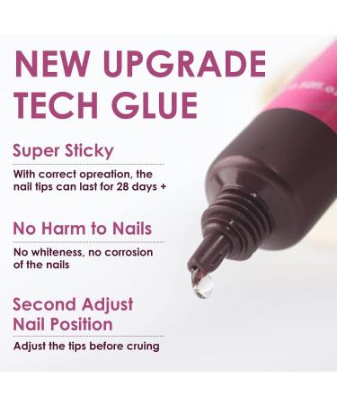 Nail Tips Glue Gel Pcs Melous Solid Gel Nail Glue for Acrylic Nail Tips Press on Nails Long Lasting U V Glue Gel for Nail Extension A0-2 Pcs Nail Tip Glue - Buy Online on GoSupps.com