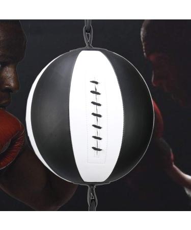 Mumian PU Leather Boxing Ball, Speed Dodge Ball Double End Gym MMA Boxing Sports Punch Bag Floor to Ceiling Rope Workout Training Gym Exercise Agility