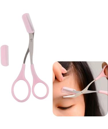 BeeSpring Women Eyebrow Trimmer Comb - Precision Eyelash Hair Scissors Cutter for Flawless Makeup - Buy Online on GoSupps.com