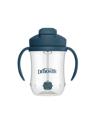 Dr. Brown's Milestones Baby's First Straw Cup Sippy Cup 9oz Dark Blue - BPA Free | 6m - Buy Online on GoSupps.com