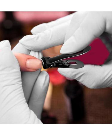 UNbit Nail Cutter Stainless Steel Nail Cutter Trimmer Clippers Multi-Function Big Mouth Anti-Splash Single Large Manicure Pedicure Care Scissors (Color : Schwarz) - Buy Online on GoSupps.com