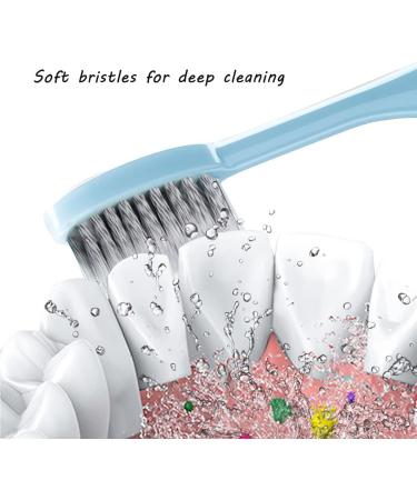 Portable 3-in-1 Travel Toothbrush with Case - Reusable Foldable Soft Bristles & Refillable Toothpaste Tube - Ideal for Travel - Buy Online on GoSupps.com