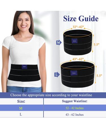 Buy Umbilical Hernia Belt for Men & Women | Post-Surgery Abdominal Support Binder | 32-42 Inch Compression Belly Band - Buy Online on GoSupps.com