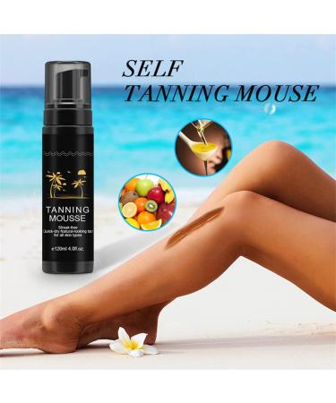 HADAVAKA Tanning Mousse Bronzing Wheat Nourishing Skin Tanning Tanning Milk Fast Self Tanners For Moisturizing Natural Dark Tanning Instant Self Tanning Mousse 1pc - Buy Online on GoSupps.com