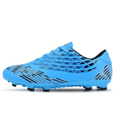 Juzecx Men's Soccer Cleats FG/AG Football Shoes Size 10 Blue | Firm Ground Training Soccer Shoes - Buy Online on GoSupps.com