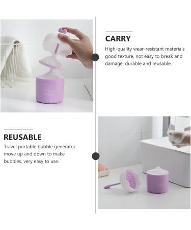 Veemoon Portable Facial Foaming Cup - Travel-Friendly Facial Cleansing Tool (Purple) | International Shipping Available - Buy Online on GoSupps.com