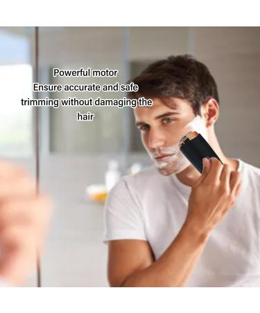 Electric Trimmer Hair Beard Trimmer with Powerful Motor Waterproof 5V Rechargeable Portable for Daily Care (Black) - Buy Online on GoSupps.com